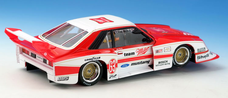 Sideways Ford Mustang Miller red # 63